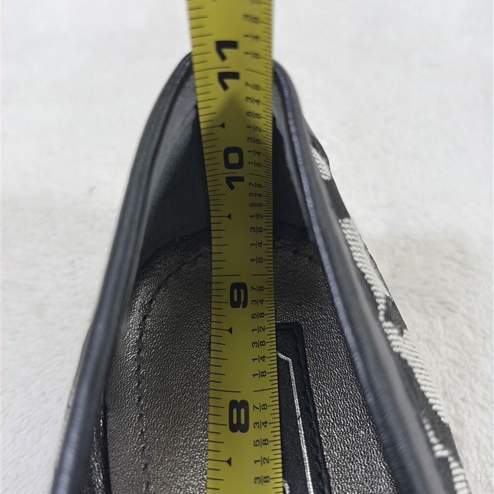 Coach Sid Signature C Black Jacquard Leather Loafer Driving Moc Women’s Size 6.5 - Picture 10 of 14